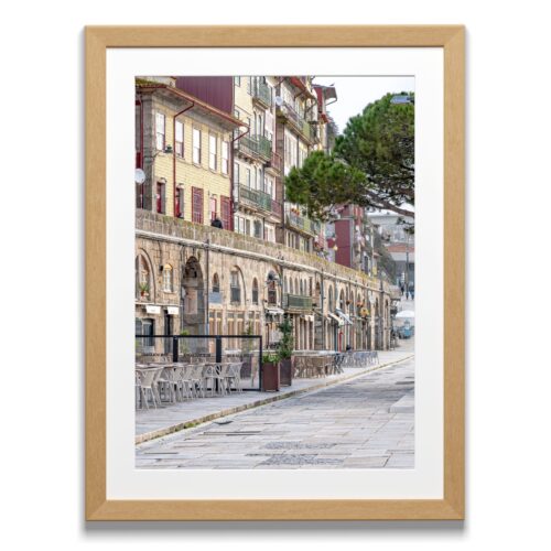 Print from Porto, Portugal titled Cais Da Ribeira, portrait