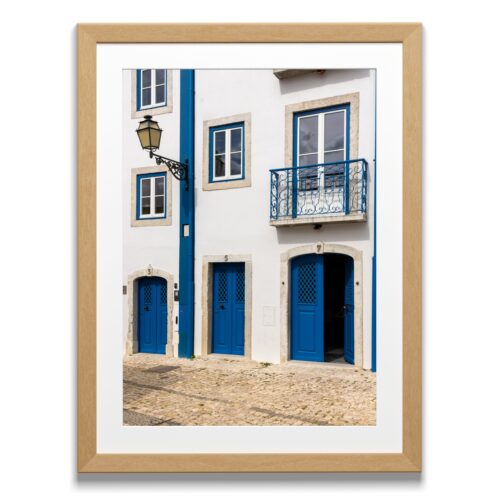 Print from Lisbon, Portugal titled Three Blue Doors