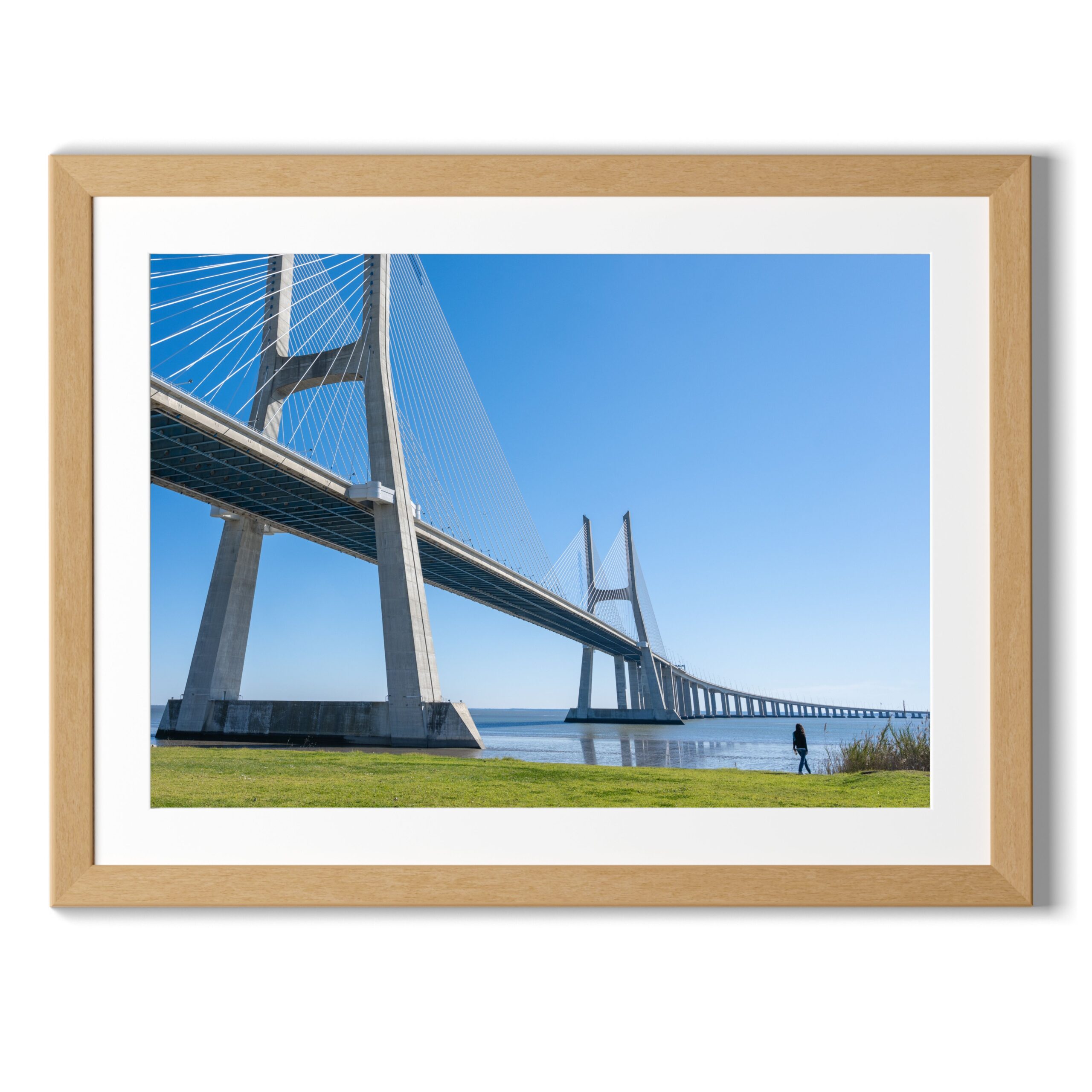 Print from Lisbon, Portugal titled Vasco De Gama Bridge