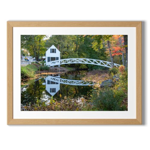 Print from Mount Desert Island, Maine titled Somesville Walking Bridge